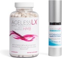 AgelessLX Suplemento cápsula para mujeres con HMB Hydrasilk Eye Cream Bundle
