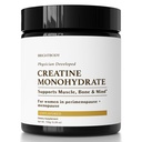 BRIGHT BODY Creatine Monohydrate Powder, Unflavored Micronized Creatine Supplement for Strength & Recovery, Pure Creatine for Women, 30 Servings (150g), NSF Certified