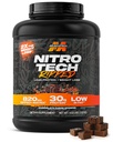 Muscletech Whey Protein Powder (Chocolate Fudge Brownie, 4LB) - Nitro-Tech Ripped Whey Protein Isolate & Peptides Smoothie Mix for Lean Muscle - 30g of Whey Protein for Women & Men, Packaging May Vary