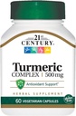 Complejo Turmérico del siglo 21 500 mg - 60 cápsulas vegetarianas, paquete de 4
