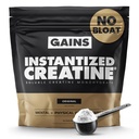 Gains in Bulk Instantized Creatine Monohydrate for Men & Women, Soluble Creatine Powder, Supports Muscle Building, Strength and Performance, Bodybuilding Supplements, Unflavored, 30 Servings