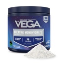 Vega Micronized Creatine Monohydrate Powder, Unflavored – 5g Pure Vegan Creatine for Men & Women, Strength, Performance & Muscle Growth, 100 Servings (17.6 oz)