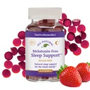 Native Remedies Melatonin-Free Sleep Gummies – Sugar-Free Herbal Formula with GABA, Magnesium, L-Theanine & Valerian – Sleep Aid Natural Support for Adults - 60 Calm Gummy Vitamins