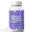 MuseBeam Magnesium Glycinate 275mg Melatonin 5mg L-Theanine 200mg GABA 100mg Capsules - Full Rest Nighttime Bedtime Support Supplement for Men Women - Vegan Sugar-Free Gluten-Free