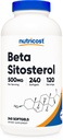 Nutricost Beta Sitosterol 240 Softgels, 500mg - GMO Free, Gluten Free Supplement, 120 Servings