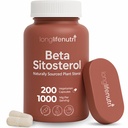 LongLifeNutri Beta Sitosterol 1000mg - Phytosterols Supplement, 200 Vegetarian Capsules, Plant Sterols for Daily Wellness & Dietary Balance, 100-Day Supply, GMP Certified, Made in USA
