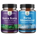 Bundle of Kava Kava Root Extract Supplement 1000mg - Fast Acting Herbal with Kavalactones for Balanced Mood and Plant Sterols Complex with Beta Sitosterol - 500mg for Heart Health & Prostate Support