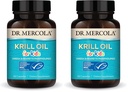 Dr. Mercola Krill Oil for Kids - 320 mg Krill Oil - MSC Certified - Supports Brain & Body Development - Phospholipid Form for Absorption - Non-GMO, Gluten-Free & Soy-Free - 60 Capsules (Pack of 2)