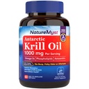 Krill Oil 1000mg, Omega 3s, DHA, EPA, Astaxanthin & Phospholipids, for Brain, Heart & Immune Health, Non-GMO, No Fishy Taste, Superior Absorption, 60 Softgels