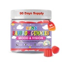90 Count | Saffron Gummies for Kids, Calm Focus Gummies for Kids 4+, Organic Saffron Supplements w/Multivitamin, L-Theanine, Omega-3, Support Happy Mood, Cognition & ZZz, Sugar Free, Raspberry Flavor