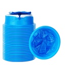 24 Pack Blue Emesis Bags Disposable for Kids, 1000 ml Vomit Bag for Morning Sickness, Portable Nausea Bag for Pregnant Women,Barf Bags with Leak Resistant Design car and Travel