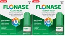 Flonase Allergy Relief Nasal Spray,24 Hour Non Drowsy Allergy Medicine,Metered Nasal Spray - 60 Sprays,(Pack of 2)