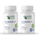 Melatonin 10mg | Extra Strength Melatonin in Easy-to-Swallow Capsules | Vegan, Non-GMO & Gluten-Free | US-Made Extra-Strength (2-Pack)