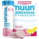 Nuun, Electrolyte Zero Sugar Rasplemonade Tube, 10 Count (Pack of 4)