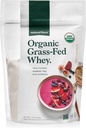 Natural Force Grass Fed Organic Whey Protein Powder - Non GMO, Keto Friendly, Low Carb, Kosher - Lab Tested for Toxins - Pure ' Unflavored - 16 oz.