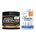 Sandhu's Creapure German Creatine & L-Glutamine Powder | Supports Lean Muscle Building & Gut Health