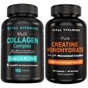 Vital Vitamins Multi Collagen + Creatine Monohydrate Capsules