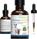 Pet Wellbeing Urinary Gold for Cats - Vet-Formulated Multi-Herb Urinary Tract Support - Feline Bladder Health &amp; Urinary System Wellness - Holistic Cat Supplement - Liquid Formula 2 oz (59ml)