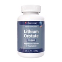 Lithium Orotate 10mg with Magnesium Taurate & L-Tryptophan – Non-GMO, Gluten-Free, Vegan Friendly Lithium Supplement for Wellness – 60 Capsules