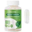 Size 0 Empty Capsules - 500 Count Clear Empty Pill Capsules with Capsule Filling Kit, Fillable Vegan Vegetarian Capsule Empty for Vitamins, Easy for DIY Supplements