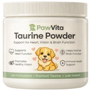 Pawvita Taurine Powder for Dogs,Taurine for Dogs, Supports Heart Health, Vision, Skin & Coat, Boosts Energy & Daily Wellness, Easy to Mix in Food, with Dosing Spoon, 200 Grams/ 7.05 oz