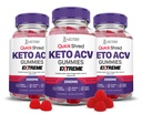 Justified Laboratories Quick Shred Keto ACV Gummies Extreme Advanced Formula 2000MG Apple Cider Vinegar Gummies with Pomegranate Beet Juice Powder & B12 Vegan, Non-GMO 180 Gummys