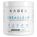 Kaged CreaClear Creatine Monohydrate Powder | Mixes Clear & Dissolves Completely, No Grit | Premium Micronized Creatine for Strength, Performance & Muscle Support | Unflavored | 30 Servings