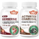 VEV Metabolism & Gut Detox Bundle – Berberine + Activated Charcoal Cleanse Support