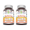 Amazing Formulas Berberine 1000mg Per Serving Capsules Supplement | Non GMO | Gluten Free | Made in USA (60 Count | 2 Pack)
