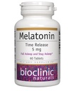 Bioclinic Naturals, Melatonin Time Release 5 mg 60 pestañas