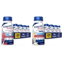 Ensure Plus Nutrition Shake with 16 Grams of Protein & Ensure Plus Liquid Nutrition Shake with Fiber, 16 Grams of Protein, Vanilla, 8 Fl Oz Bottle (Pack of 24)