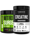 Jacked Factory Nitrosurge Pre-Workout in Black Cherry & Creatine Monohydrate for Men & Women