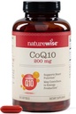 NatureWise CoQ10 200mg Softgels, High Potency Ubiquinone - Coenzyme Q10 Suplemento - Antioxidant for Heart Health + Energy - Vegan, Non-GMO, Gluten-Free - 200 Conde[200-Day Supply]