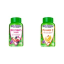 Vitafusion Womens Multivitamin Gummies & Power C Vitamin C Gummies for Immune Support, Orange Flavored, 282 mg Vitamin C, America’s Number 1 Gummy Vitamin Brand, 50 Day Supply, 150 Count