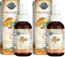 Garden of Life Organics Vitamin C Spray for Kids and Adults - Orange Tangerine,Vitamin C Supplement,Antioxidant for Immune Support and Skin Health,2 fl oz Liquid Drops,(Pack of 2)