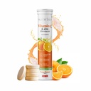 Vitamin C 1000mg & Zinc 10 mg Effervescent Tablets – Immune Support Supplement with Tangy Orange Flavor – Boost Immunity, Energy & Antioxidant Protection – 20 Effervescent Tablets - Pack Of 1