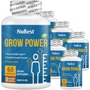 Grow Power Height Growth - Powerful Height Growth Formula for Children (10+) & Teens - Supports Healthy Height Growth, Overall Health with Calcium, Vitamin D3, Phosphorus, Magnesium & More - 6 Pack