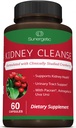 Premium Kidney Cleanse Supplement – Powerful Kidney Support Formula With Cranberry and Astragalus- Helps Support Healthy Kidneys & Urinary Tract Support - Kidney Cleanse Detox & Repair – 60 Capsules