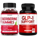 Berberine HCL Supplement (60 Capsules) Premium Gut Health Support for Adults and GLP-1 Supplement (60 Count) 14 in 1 Formula for Support Gut Health & Metabolism - Third Party Tested, Vegan & USA Made