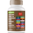 Viteey 27in1 MindFlow Mushroom Capsule Blend 60 Count 1 Pack