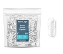 PureCaps USA - Empty Gelatin Capsules Size 3| 500 Joined Pills| Clear| Non-GMO Certified | SLS, Gluten, Preservative Free