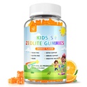 Zeolite Detox for Kids Gummies, Pure Natural Zeolite Clinoptilolite, Adults & Kids Heavy Metals, Focus, Gut & Immune Support - Vegan, No Additives - Orange Flavor - 60 Gummies