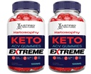 Justified Laboratories (2 Pack) Ketosophy Keto ACV Gummies Extreme 2000MG Ketosophy Keto Gummies Advanced Formula Apple Cider Vinegar with Pomegranate Beet Juice Powder B12 Vegan Non GMO 120 Gummys