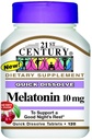 21st Century Quick Dissolve Melatonin 10mg, Cherry 120 ea (Pack of 6)