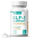 GLP-1 Support Weight Loss Probiotic Prebiotic Supplement - Natural GLP 1 Support with Akkermansia Muciniphila - Fat Burn Support for Women Men