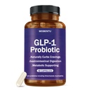 GLP-1 Probiotic with Akkermansia, GLP-1 Supplement with 500M AFU Multi-Strain Probiotic, Improve GLP-1 Levels & Overall Wellness, Digestive & Gut Health for Women & Men - 60 Capsule