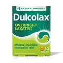 Dulcolax Stimulant Laxative Tablets, Predictable & Effective Constipation Relief, Relieves Straining & Bloating, Bisacodyl 5 mg, 10 Count