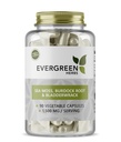 Evergreen Herbs Sea Moss, Burdock Root & Bladderwrack Vegetable Capsules, 90 Count, 1,500 MG