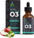 Omega 3 gotas vegas líquidos - DHA &amp; EPA de aceite de algas - 60 ml Botella de gotero - 2000 mg por ser - Apoyos Suplemento general de bienestar corporal para la familia entera