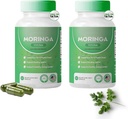 Moringa Capsules,Pure Moringa Powder Capsules - 800 mg de Nutrient-Rich Moringa- promueve la energía, Gut Well-Being (2)
